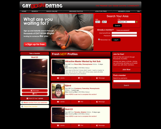 Gay BDSM Dating Logo