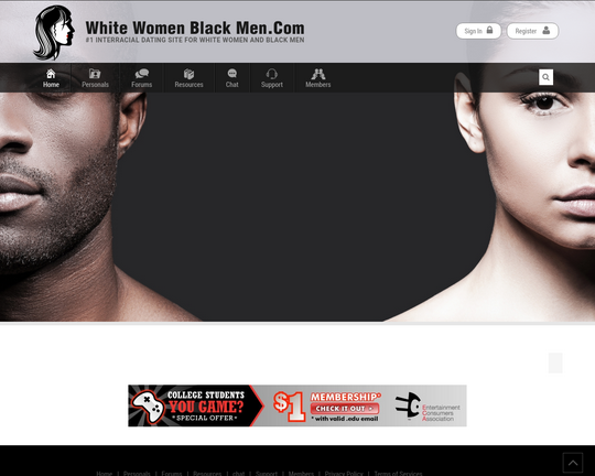 White Women Black Men Logo